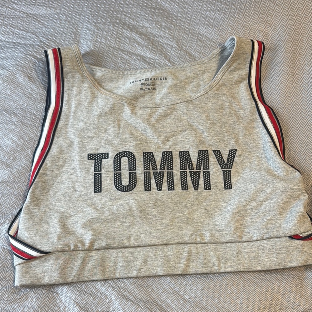 Tommy Hilfiger Gray Crop Top